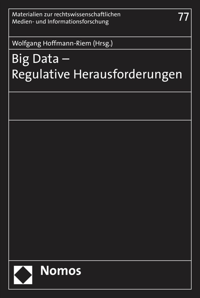 Big Data - Regulative Herausforderungen main product photo