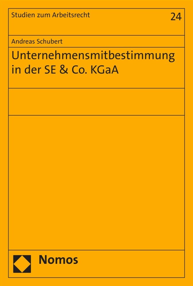 Unternehmensmitbestimmung in der SE & Co. KGaA main product photo