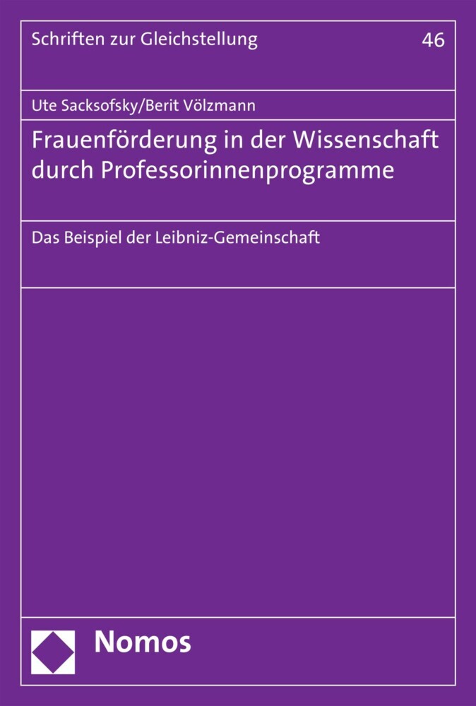 Frauenförderung in der Wissenschaft durch Professorinnenprogramme main product photo