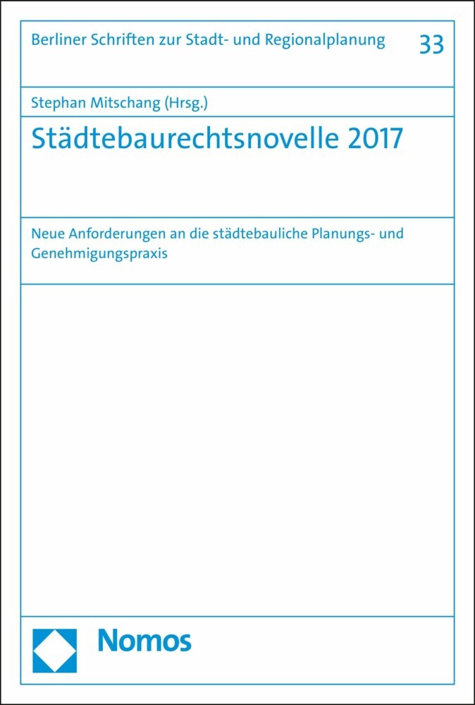 Städtebaurechtsnovelle 2017 main product photo