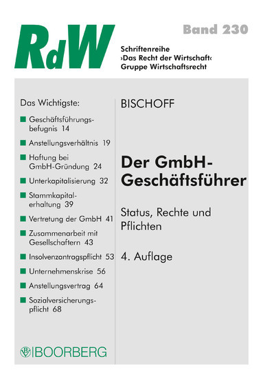 Der GmbH-Geschäftsführer main product photo