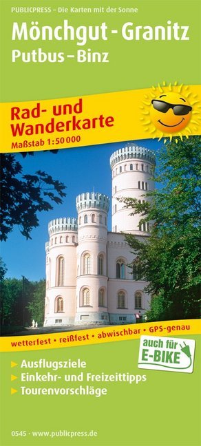 PublicPress Rad- und Wanderkarte Mönchgut-Granitz, Putbus - Binz main product photo