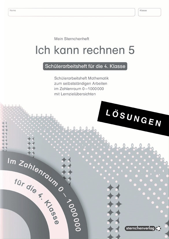 Ich kann rechnen 5 Lösungen - Schülerarbeitsheft für die 4. Klasse main product photo