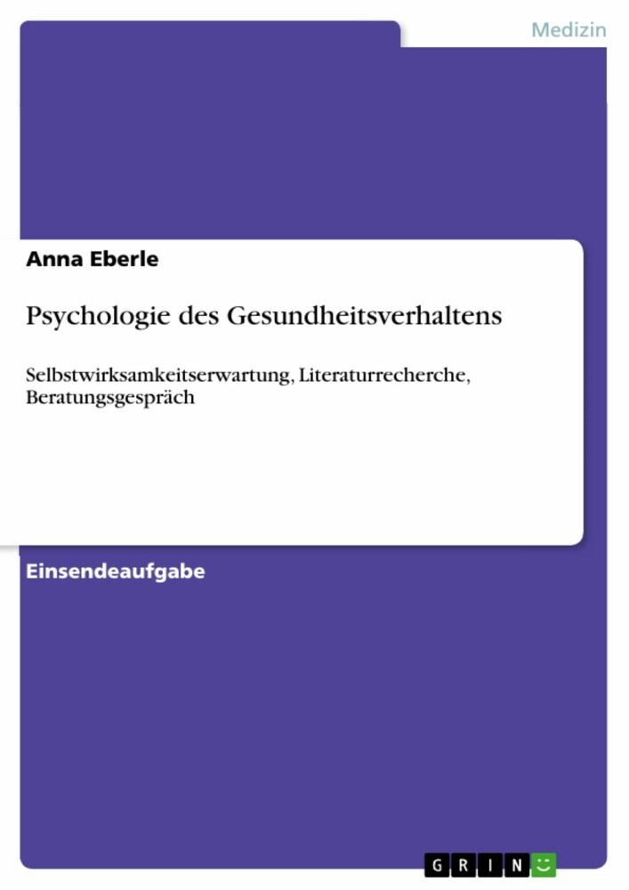 Psychologie des Gesundheitsverhaltens main product photo