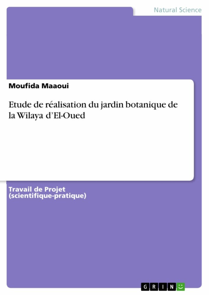 Etude de réalisation du jardin botanique de la Wilaya d'El-Oued main product photo
