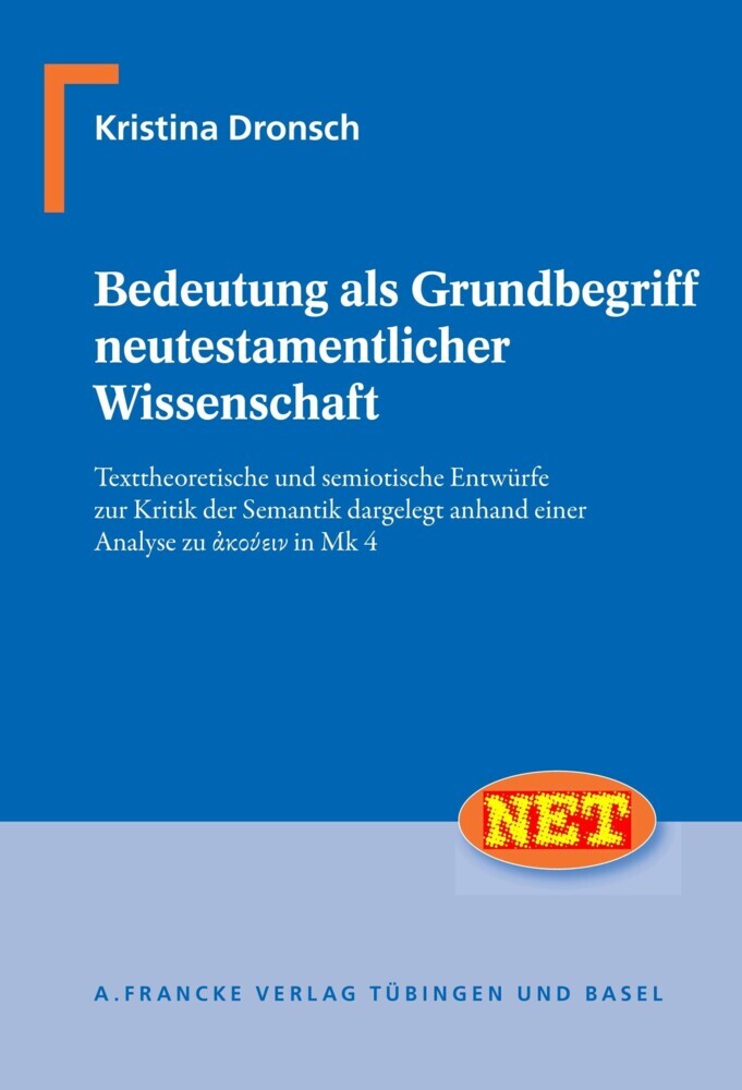 Bedeutung als Grundbegriff neutestamentlicher Wissenschaft main product photo