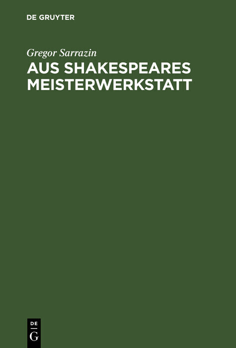 Aus Shakespeares Meisterwerkstatt main product photo
