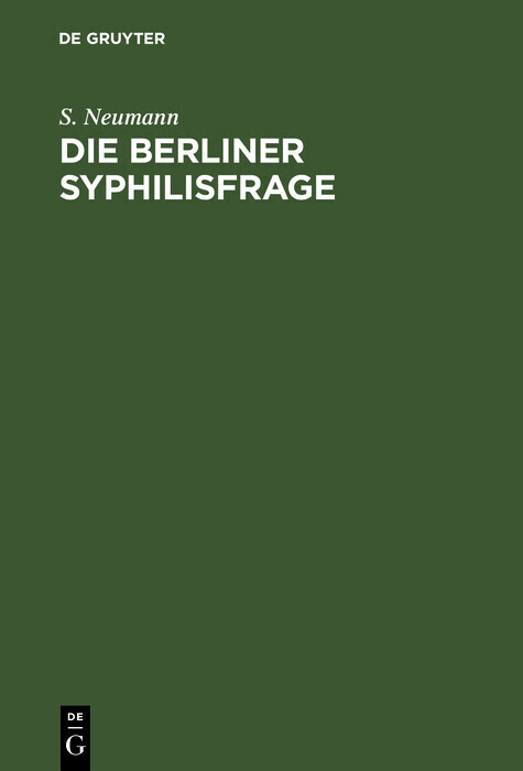Die Berliner Syphilisfrage main product photo