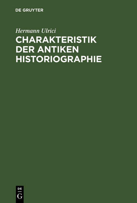 Charakteristik der antiken Historiographie main product photo