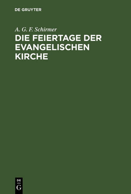 Die Feiertage der evangelischen Kirche main product photo