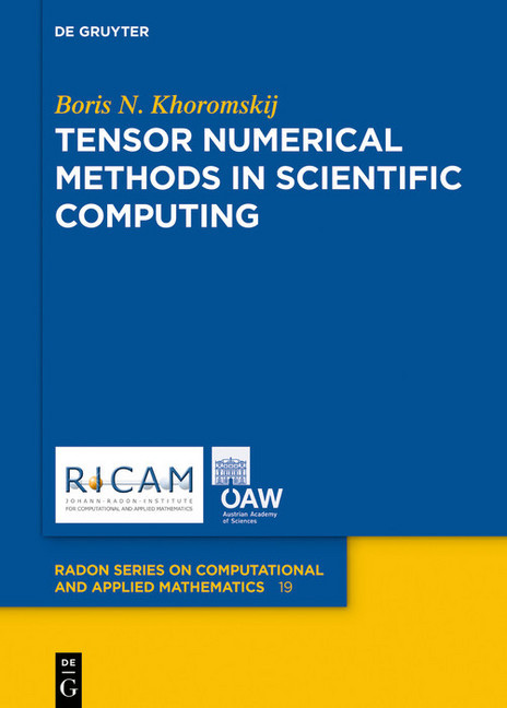 Tensor Numerical Methods in Scientific Computing main product photo