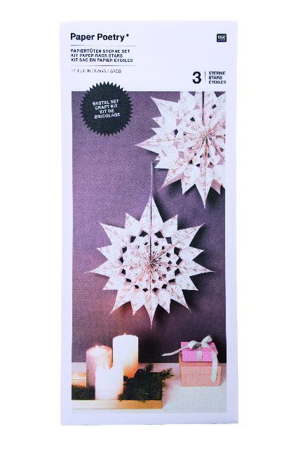 Papiertüten Sterne Set, Weiss main product photo