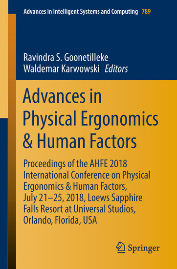 Advances in Physical Ergonomics & Human Factors main product photo