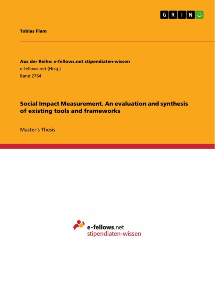 Social Impact Measurement. An evaluation and synthesis of existing tools and frameworks main product photo