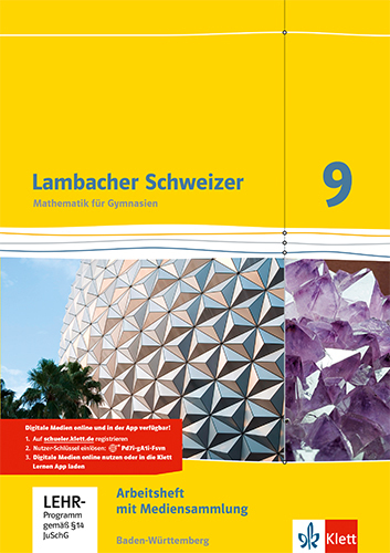 Lambacher Schweizer Mathematik 9. Ausgabe Baden-Württemberg, m. 1 Beilage main product photo