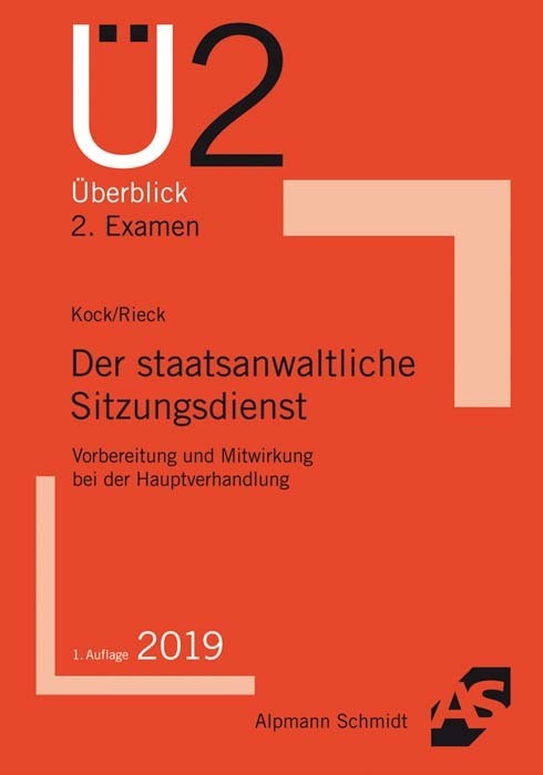 Der staatsanwaltliche Sitzungsdienst main product photo