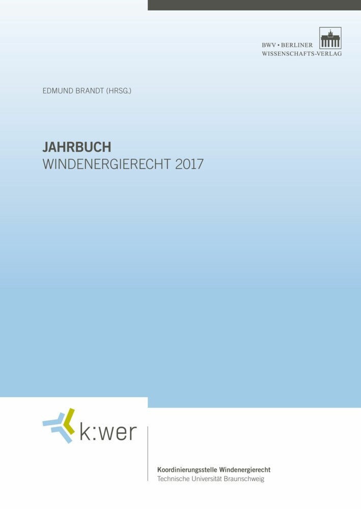 Jahrbuch Windenergierecht 2017 main product photo