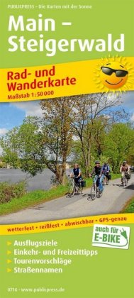 PublicPress Rad- und Wanderkarte Main - Steigerwald