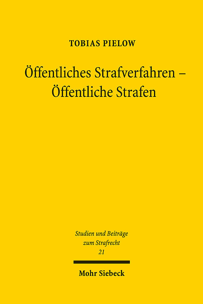 Öffentliches Strafverfahren - Öffentliche Strafen main product photo