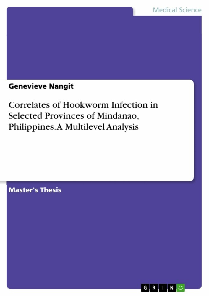 Correlates of Hookworm Infection in Selected Provinces of Mindanao, Philippines. A Multilevel Analysis main product photo