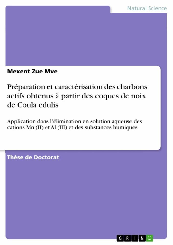 Préparation et caractérisation des charbons actifs obtenus à partir des coques de noix de Coula edulis main product photo
