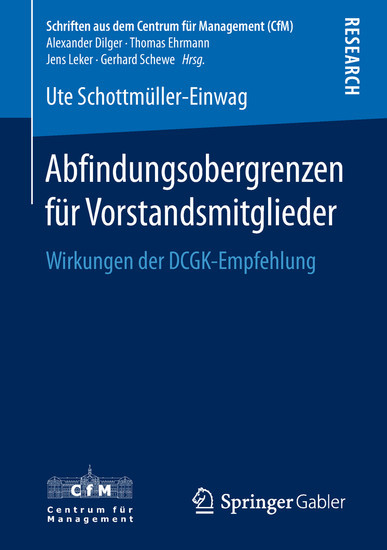 Abfindungsobergrenzen für Vorstandsmitglieder main product photo