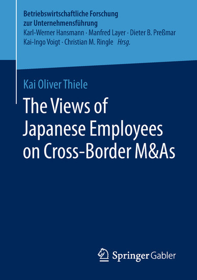 The Views of Japanese Employees on Cross-Border M&As main product photo