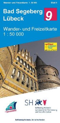 Wander- und Freizeitkarte Bad Segeberg Lübeck