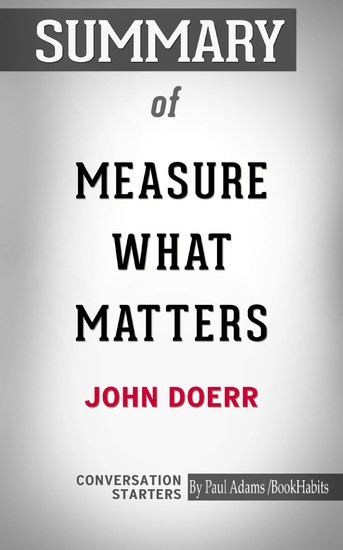 Summary of Measure What Matters main product photo