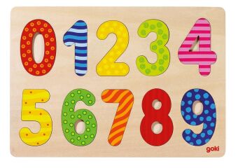 Einlegepuzzle Zahlen 0-9 (Kinderpuzzle)