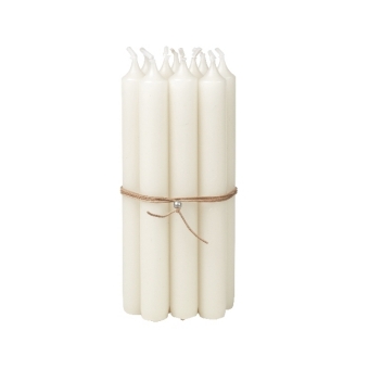 Broste copenhagen Kerze Set 10er weiß