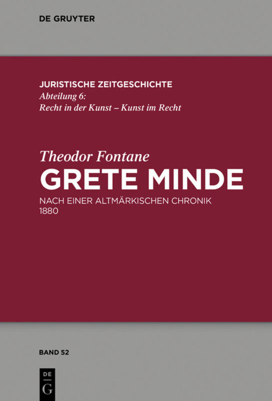 Theodor Fontane, Grete Minde main product photo
