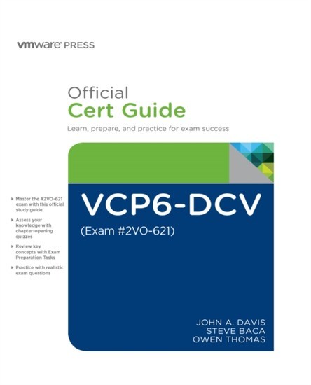 VCP6-DCV Official Cert Guide (Exam #2V0-621) main product photo
