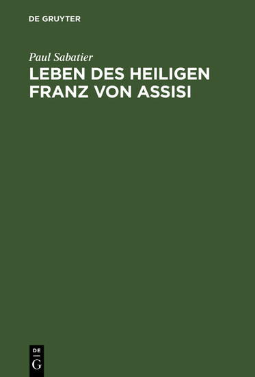 Leben des Heiligen Franz von Assisi main product photo