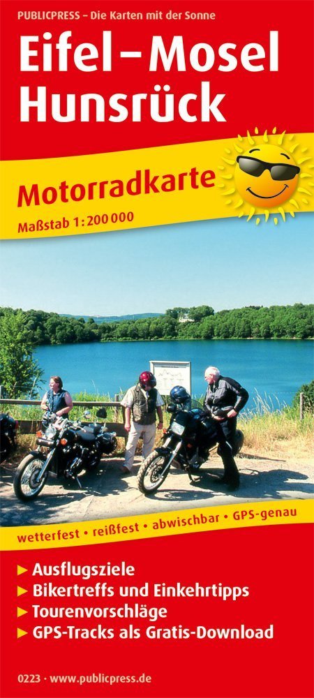 PUBLICPRESS Motorradkarte Eifel - Mosel - Hunsrück main product photo
