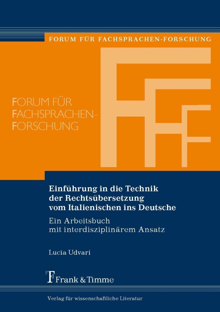 Einführung in die Technik der Rechtsübersetzung vom Italienischen ins Deutsche main product photo