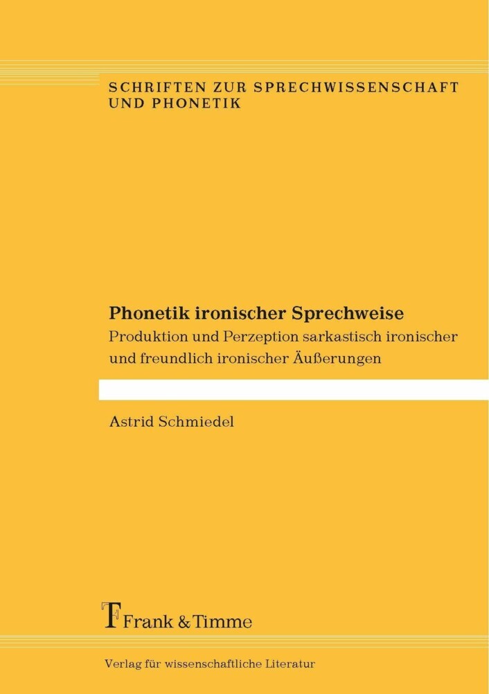 Phonetik ironischer Sprechweise main product photo