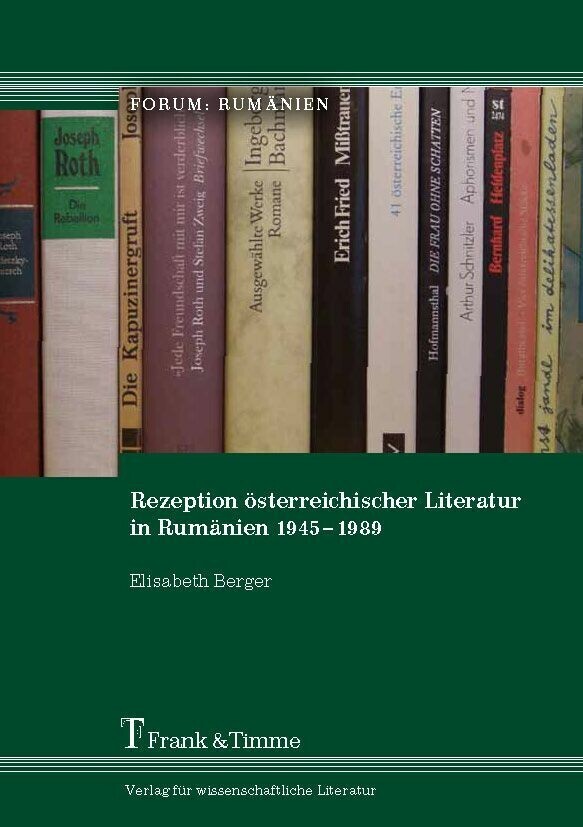Rezeption österreichischer Literatur in Rumänien 1945-1989 main product photo