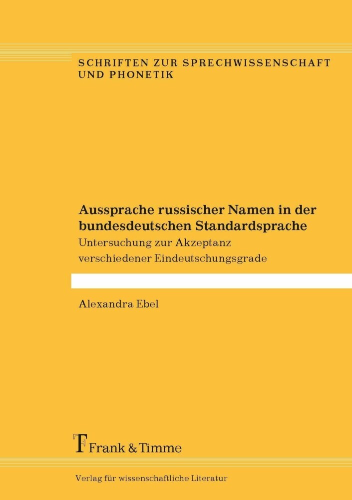 Aussprache russischer Namen in der bundesdeutschen Standardsprache main product photo
