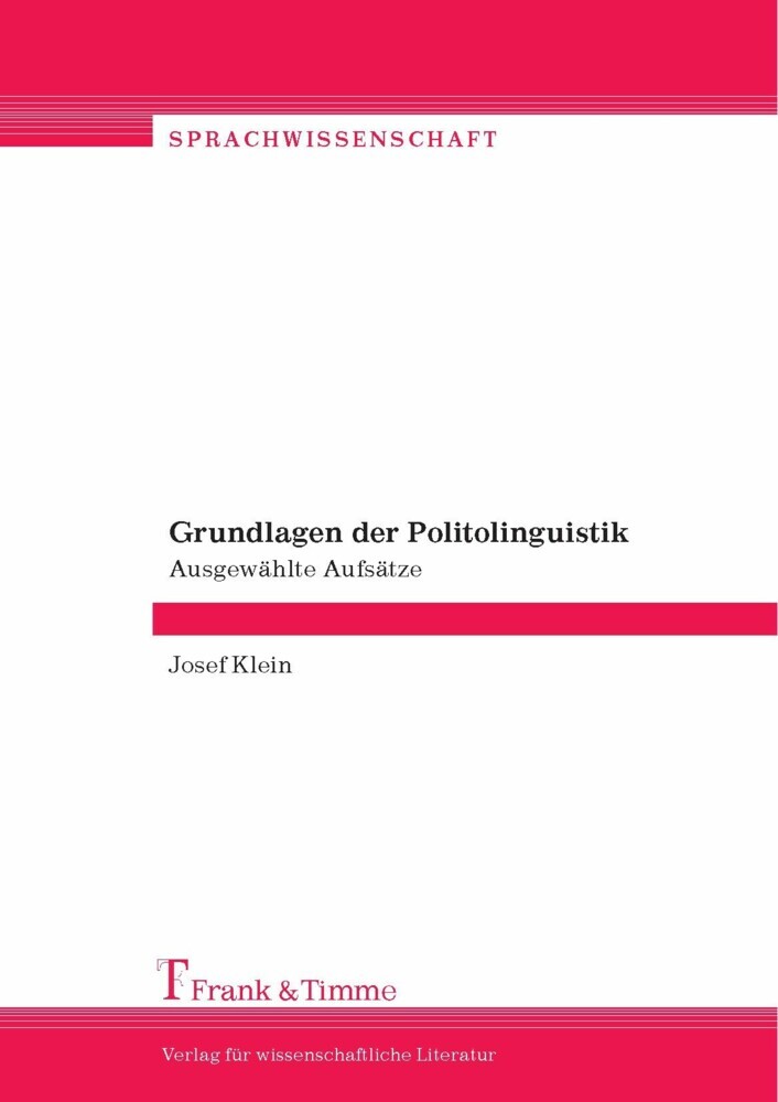 Grundlagen der Politolinguistik main product photo