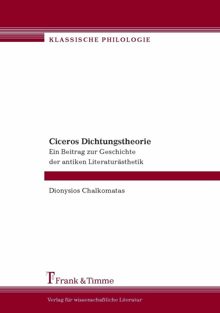 Ciceros Dichtungstheorie main product photo