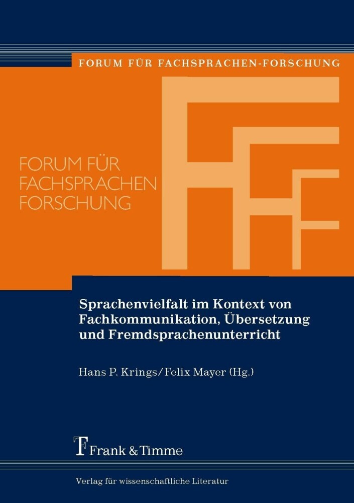 Sprachenvielfalt im Kontext von Fachkommunikation, Übersetzung und Fremdsprachenunterricht main product photo