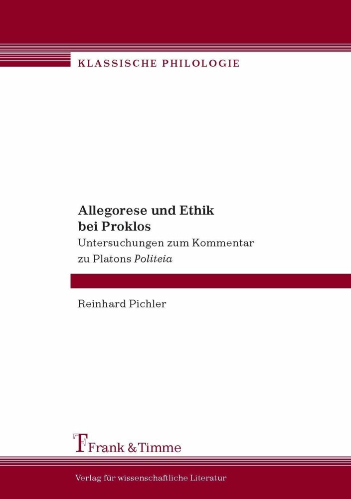 Allegorese und Ethik bei Proklos main product photo