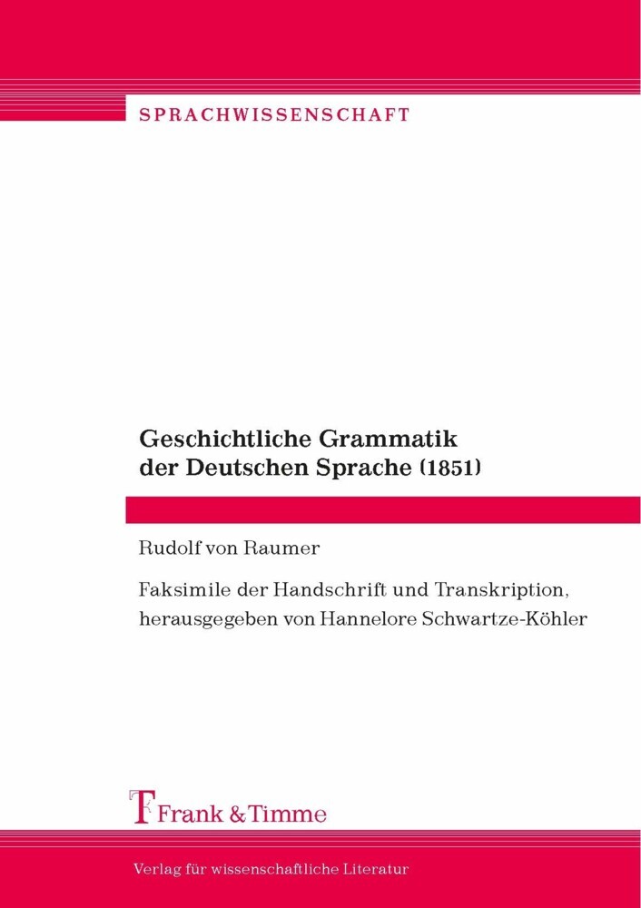 Geschichtliche Grammatik der Deutschen Sprache (1851) main product photo