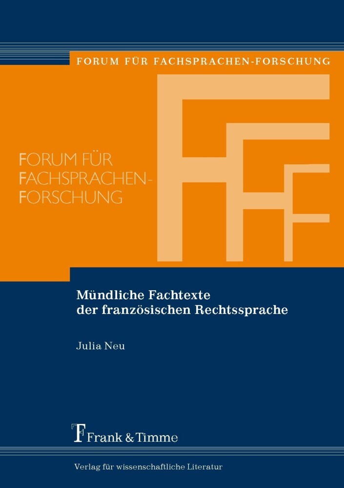 Mündliche Fachtexte der französischen Rechtssprache main product photo
