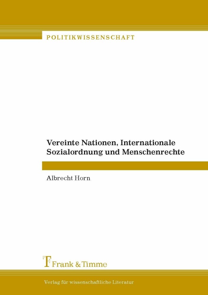 Vereinte Nationen, Internationale Sozialordnung und Menschenrechte main product photo