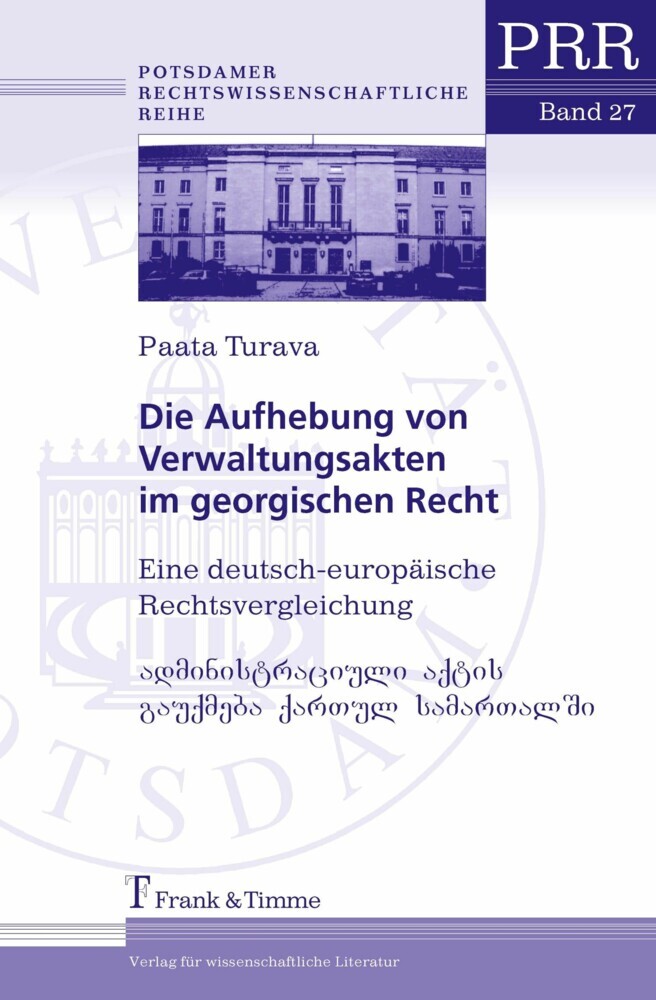 Die Aufhebung von Verwaltungsakten im georgischen Recht main product photo