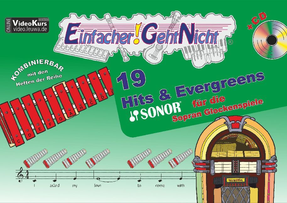 Einfacher!-Geht-Nicht: 19 Hits & Evergreens - für die SONOR® Sopran Glockenspiele mit CD, m. 1 Audio-CD main product photo