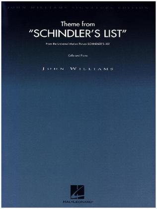 Theme from Schindler's List, Cello and Piano