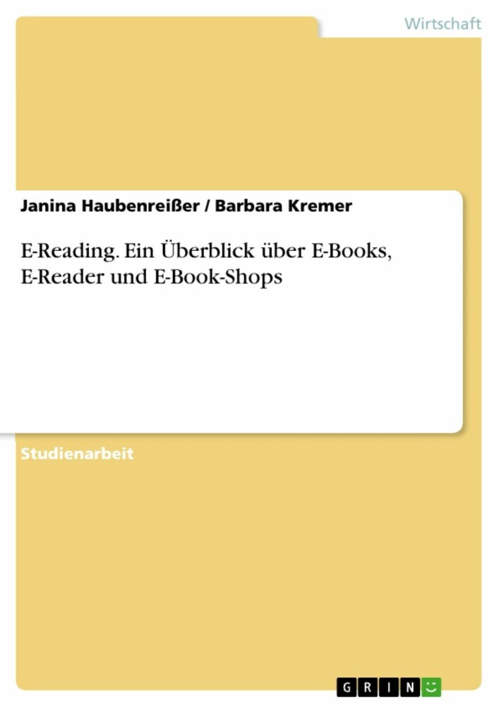 E-Reading. Ein Überblick über E-Books, E-Reader und E-Book-Shops main product photo